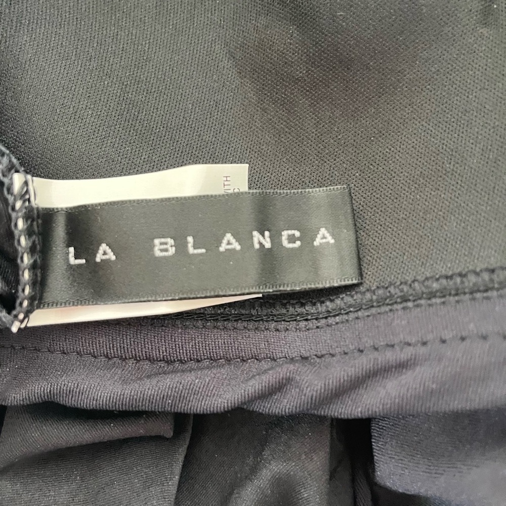 🆕-  La Blanca Black Twist Front Tankini Top Swimsuit. - Picture 6 of 8